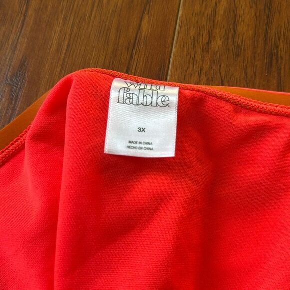 NWT Wild Fable Size 3X Orange Striped Multicolored Bikini Swim Bottom Hipster - Picture 7 of 7